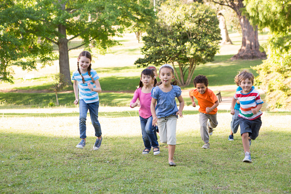 children playing outdoors